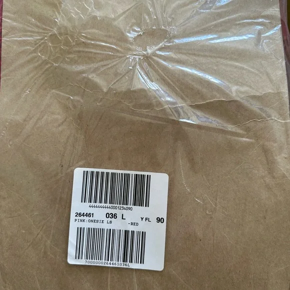 NWT 2010 Vintage PINK Victoria’s Secret Thermal Onesie Back Flap Holiday Rare - Picture 4 of 16